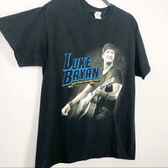 LUKE BRYAN Country Music 2013 Concert Tour Tee Dirt Road Diaries - Picture 2 of 6